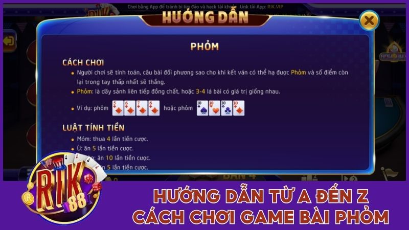 Hướng dẫn từ A đến Z cách chơi game bài phỏm